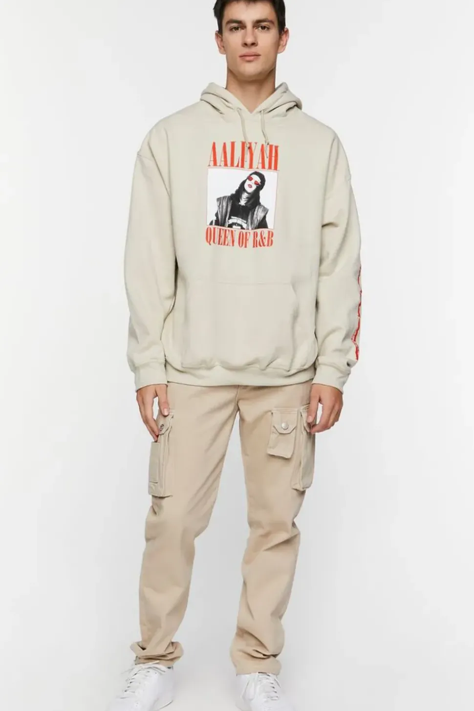Aaliyah Graphic Drawstring Hoodie