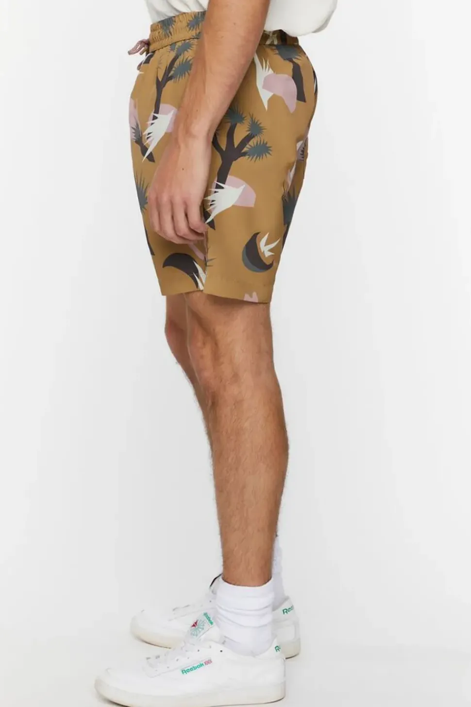 Abstract Botanical Print Swim Trucks