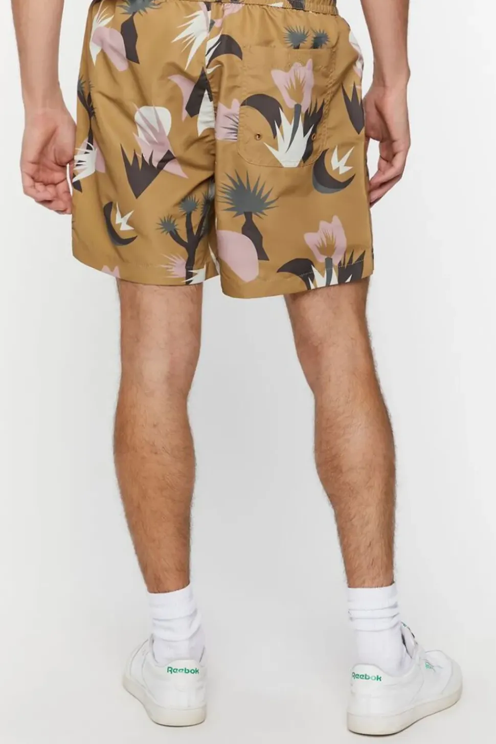 Abstract Botanical Print Swim Trucks