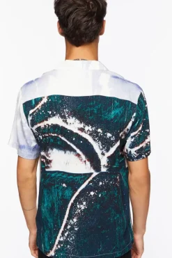 Abstract Colorblock Shirt