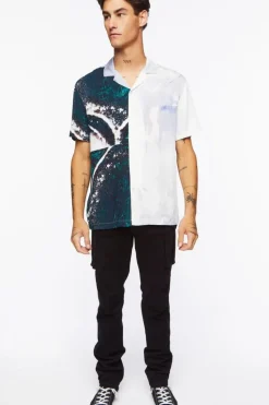 Abstract Colorblock Shirt