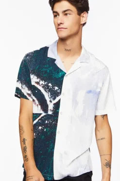 Abstract Colorblock Shirt
