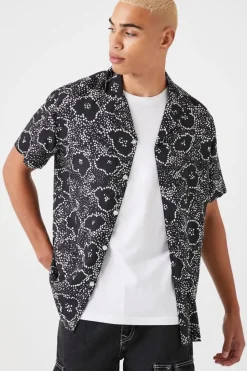 Abstract Floral Print Shirt