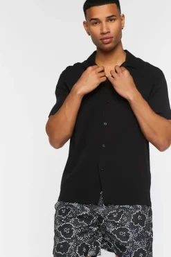 Abstract Floral Print Swim Trunks