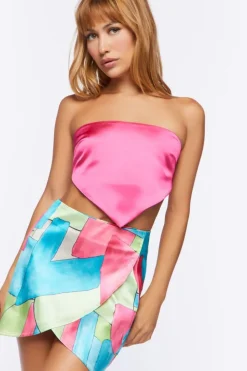 Abstract Geo Print Mini Skirt