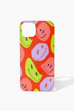 Abstract Happy Face Case For Iphone 13