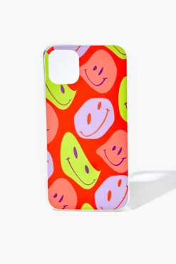 Abstract Happy Face Case For Iphone 11