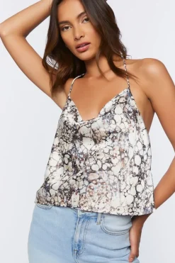 Abstract Marble Print Cami