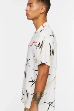 Abstract Paint Stroke Print Shirt