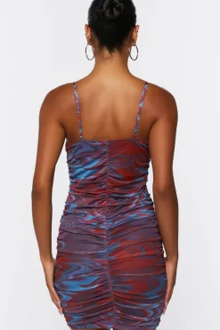 Abstract Print Bodycon Mini Dress