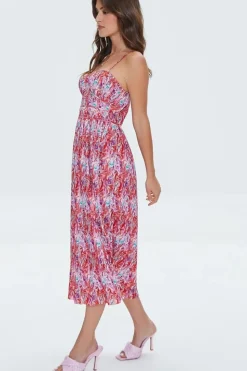 Abstract Print Cami Midi Dress
