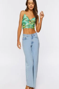 Abstract Print Cropped Cami