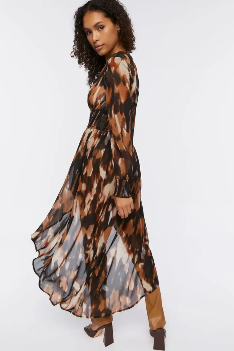 Abstract Print Duster Tunic
