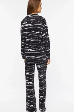Abstract Print Shirt & Pants Set