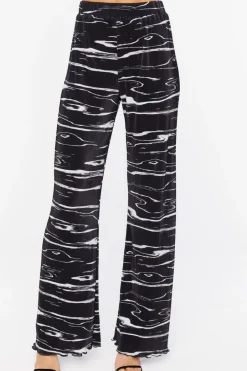 Abstract Print Shirt & Pants Set