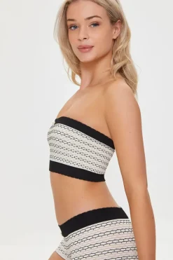 Abstract Seamless Bandeau Bralette