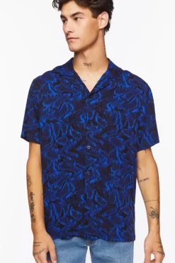 Abstract Snakeskin Shirt