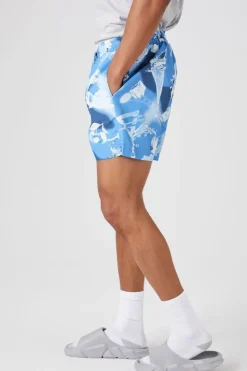 Abstract Water Print Swim Trunks