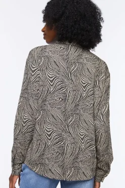 Abstract Zebra Print Shirt