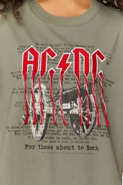Acdc Embroidered Graphic Tee