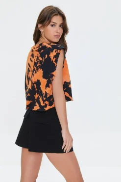 Acdc Graphic Bleach-Dye Muscle Tee