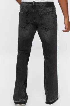 Acid Wash Flare Jeans