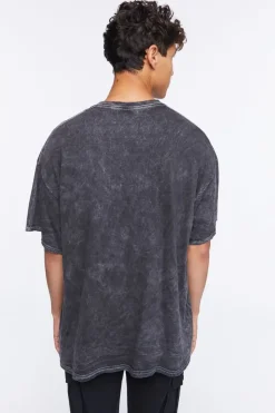 Acid Wash Kiss Graphic Tee