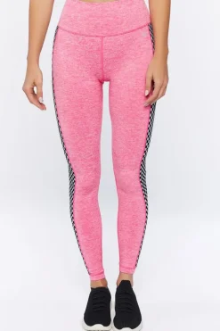 Active Checkered-Trim Leggings
