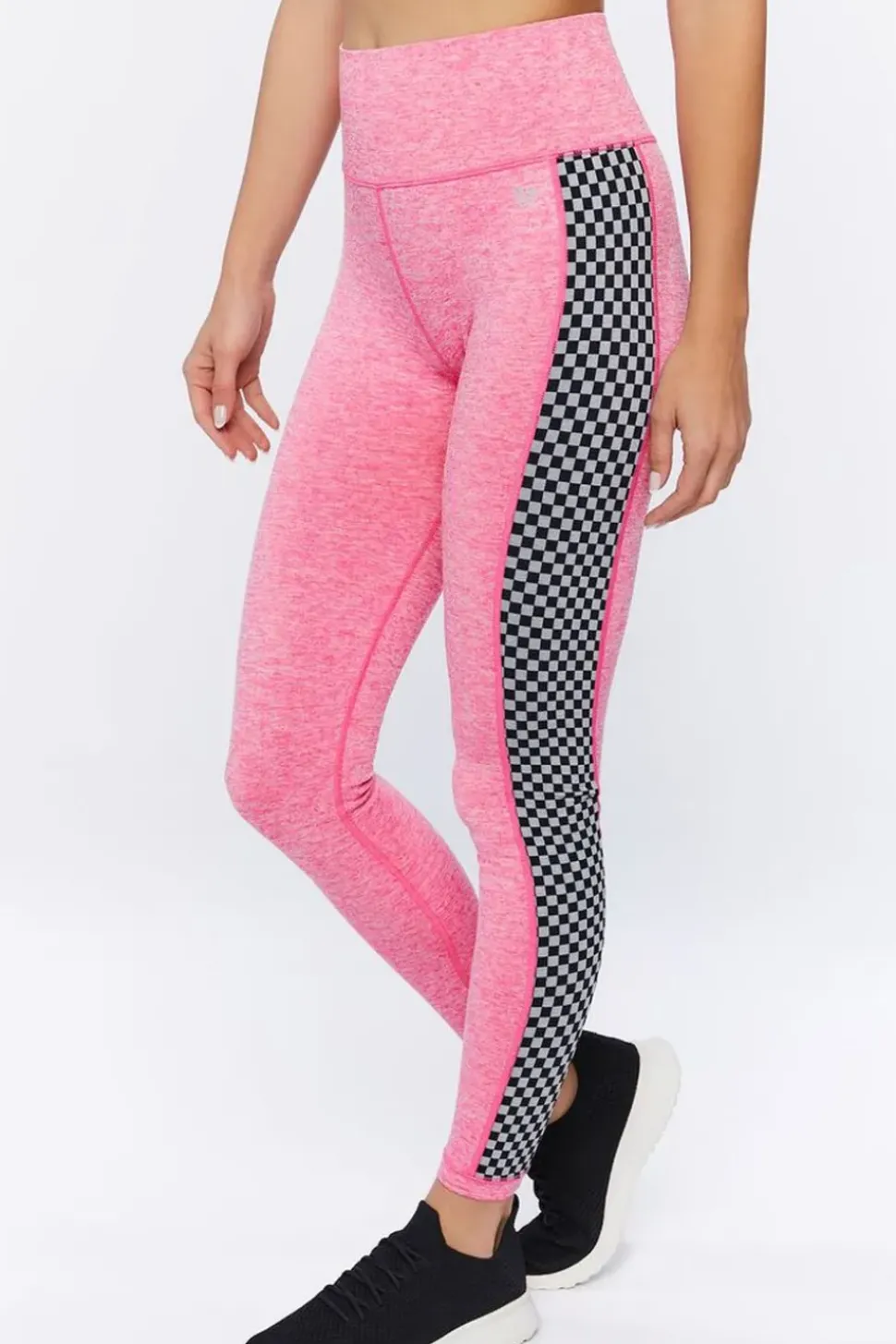 Active Checkered-Trim Leggings
