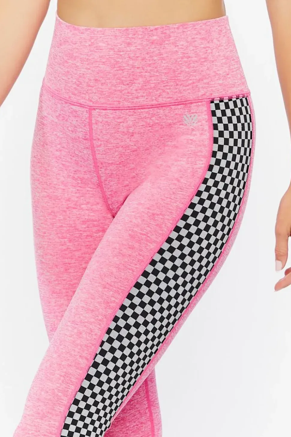 Active Checkered-Trim Leggings