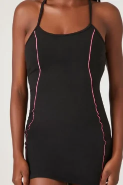Active Contrast-Seam Skort Dress
