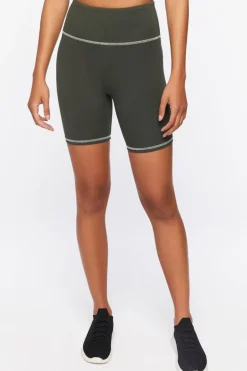 Active Contrast-Trim Biker Shorts