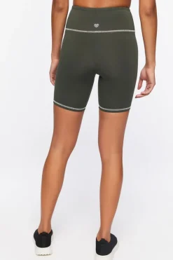 Active Contrast-Trim Biker Shorts