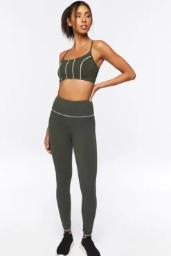 Active Contrast-Trim Leggings