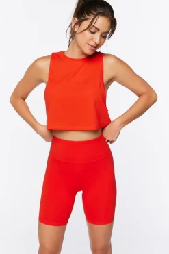 Active Cotton-Blend Biker Shorts