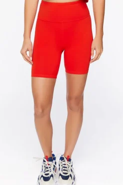 Active Cotton-Blend Biker Shorts