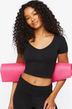 Active Cotton-Blend Crop Top