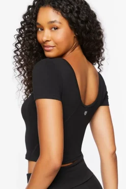 Active Cotton-Blend Crop Top