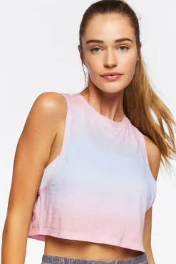Active Cropped Ombre Muscle Tee