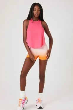 Active Cropped Racerback Tank Top
