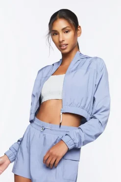 Active Cropped Windbreaker Jacket