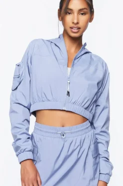 Active Cropped Windbreaker Jacket
