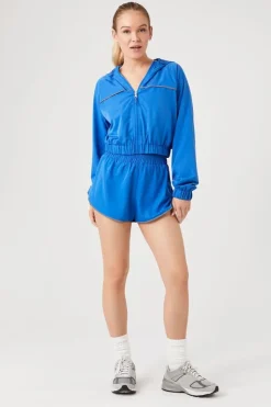 Active Cropped Windbreaker Jacket