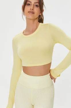 Active Cutout-Back Crop Top