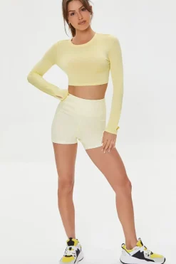 Active Cutout-Back Crop Top