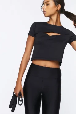 Active Cutout Cropped Tee
