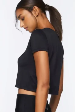 Active Cutout Cropped Tee