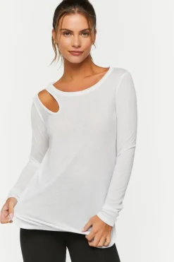 Active Cutout Long-Sleeve Top