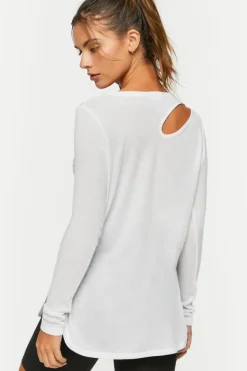 Active Cutout Long-Sleeve Top