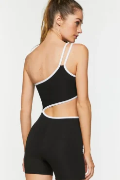 Active Cutout One-Shoulder Romper